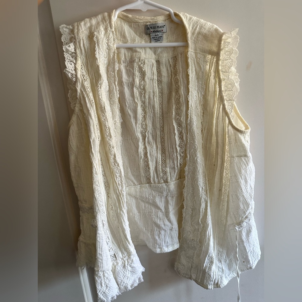 Guess Jeans cream top